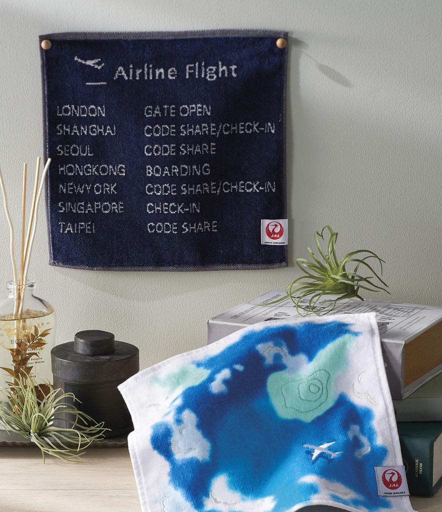 Marushin Hand JAL Japan Electronic 6205001700 Towel, Airlines, 25x25cm, Signboard, 100% Cotton,