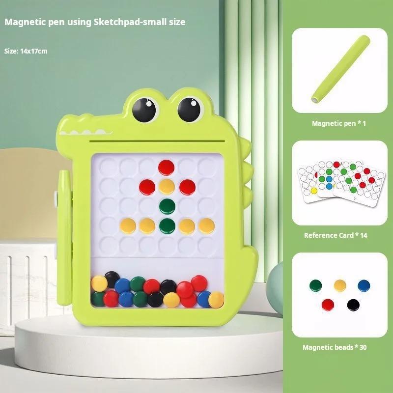 Kids Magnetic Drawing Board for Kids Large Doodle Board with Magnet Beads Pen Early Educational Montessori Toy Gift for Kid
