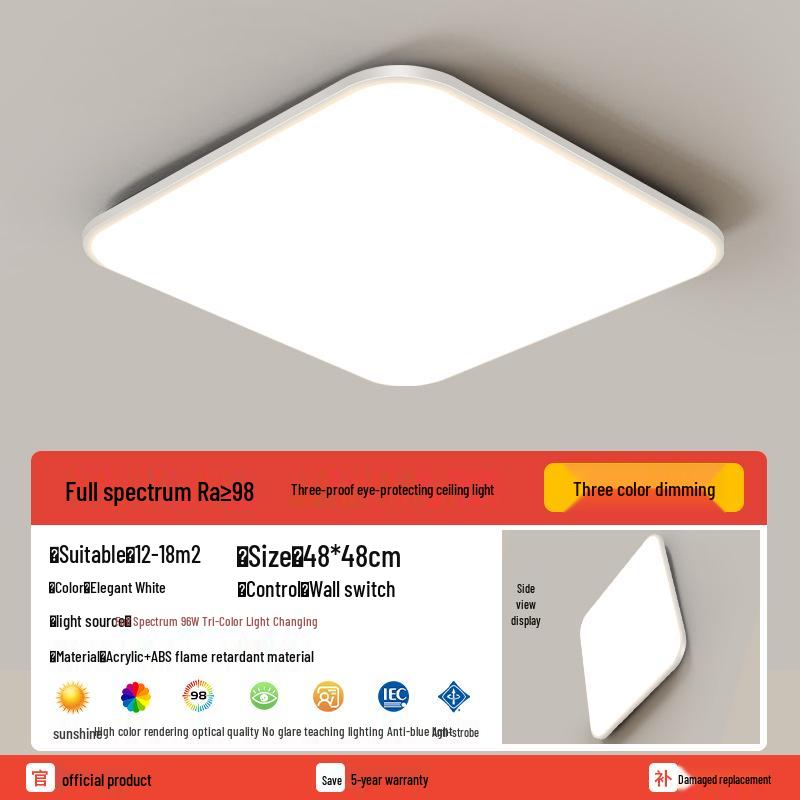Round Waterproof LED Ceiling Light for Kitchen, Bathroom, Bedroom, Balcony, or Corridor