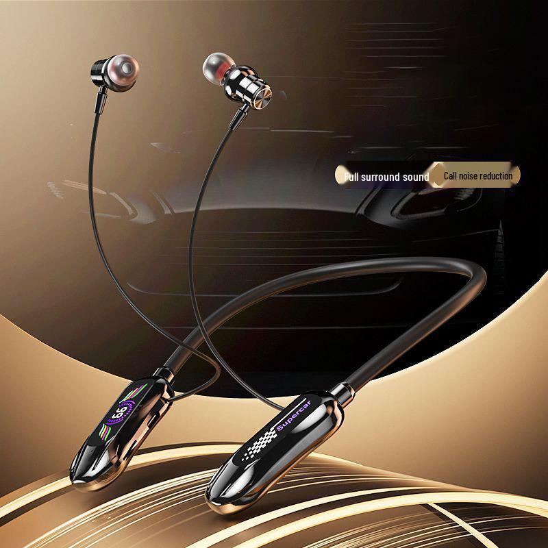 2025 Wireless Neck-Hanging Bluetooth Headset with Digital Display and Long Standby - Features Ear Monitor and K-Song Direct Functions.