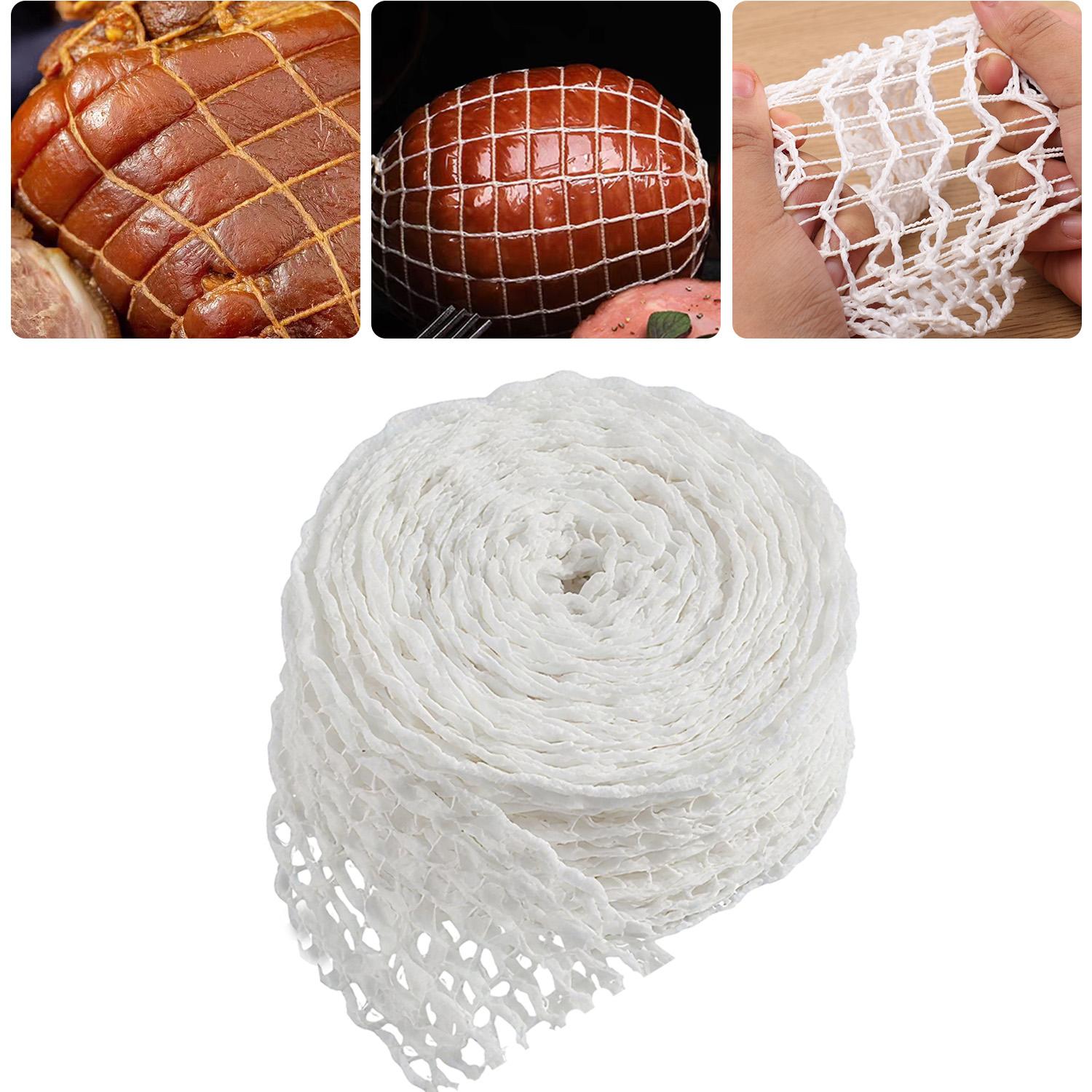

Мясной Хот-дог Сетка Рулон DIY Изготовление Соус Локтевая Оболочка Упаковка Фиксированная Нескользящая Сеть Кухня Готовка Птица Гаджеты Инструмент 1M белый