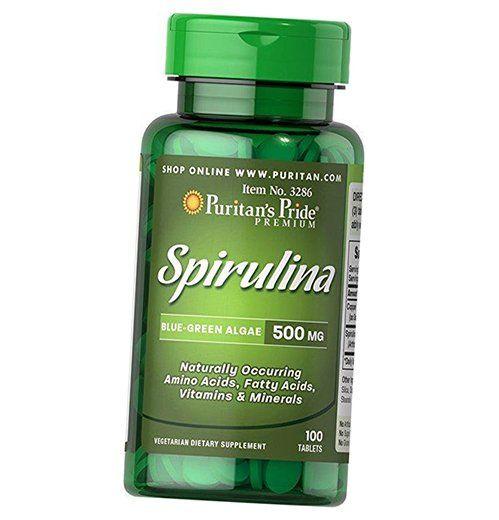 

Спіруліна, Spirulina 500, Puritan s Pride 100таб (71367022) 100tab