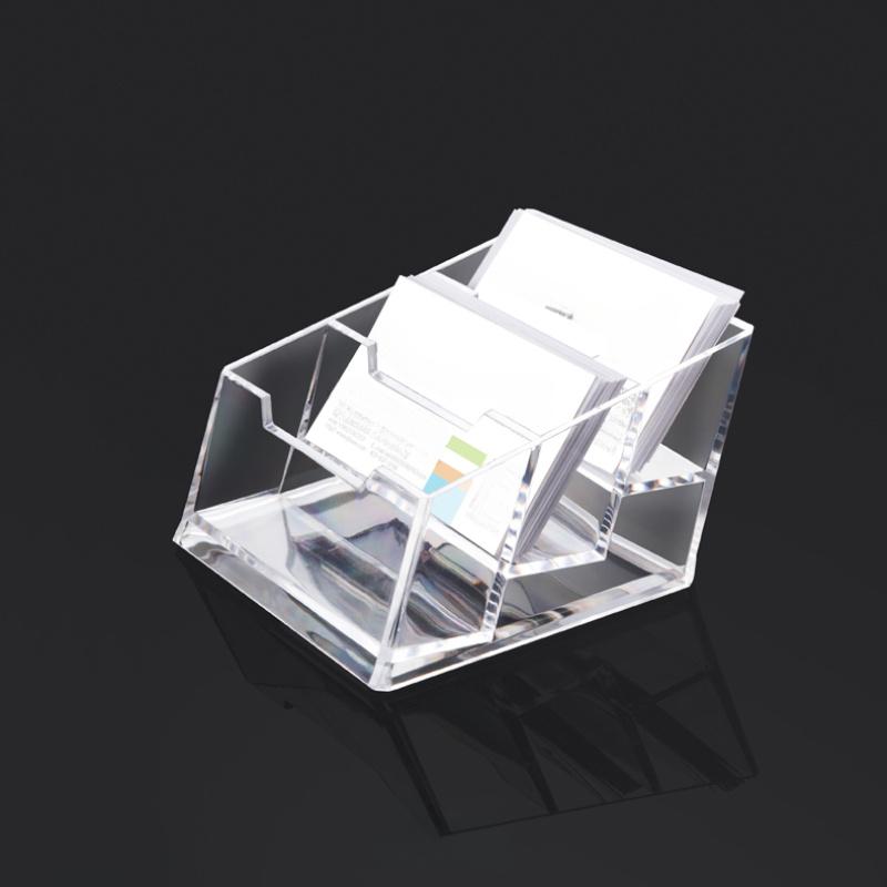 

Transparent Three-layer Card Holder,exhibition Business Desktop Business Card Box,simple Three-layer Business Card Holder