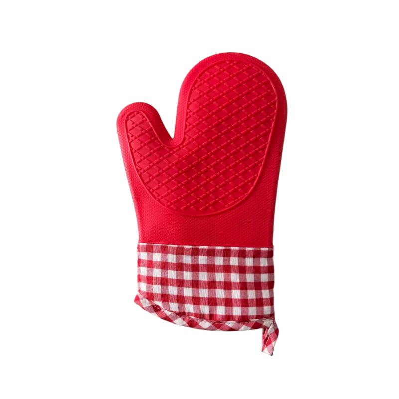 Silicone Anti-Scald Oven Gloves - Heat Resistant, Non-Slip, High-Temperature Kitchen Baking Gloves