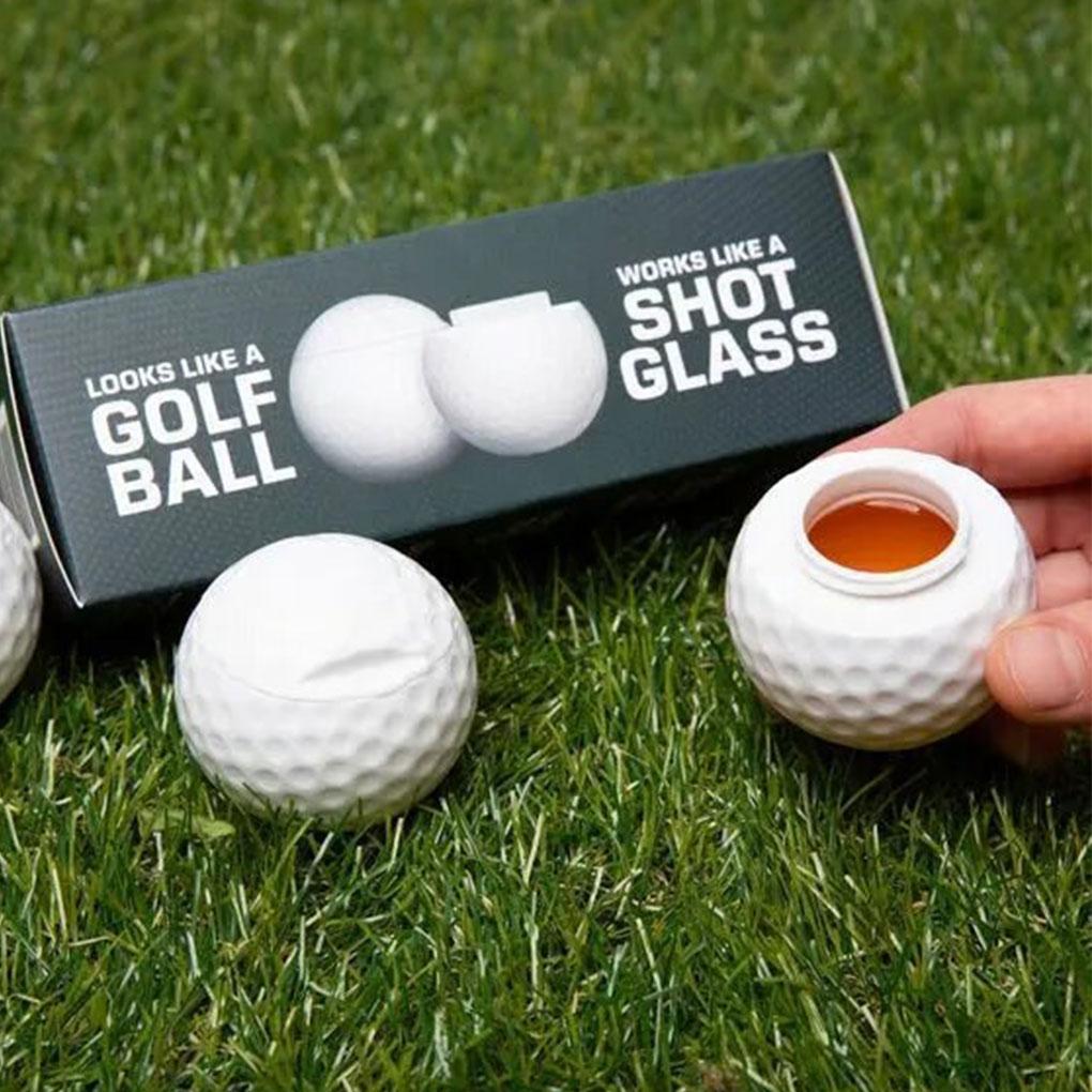 ABS Golf Style Creative Glass Gift For Golf Enthusiasts Golf Ball Glass With Lid Creative Golf Glass