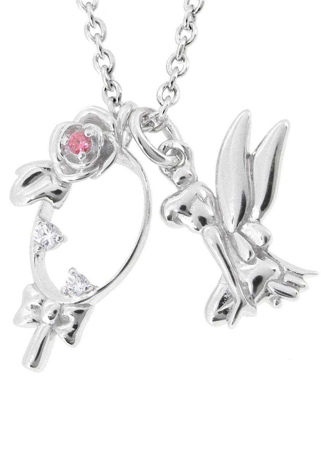 

Special Edition Hand Mirror and Tinker Bell Silver 925 Necklace for Women Official Accessory [Disney]