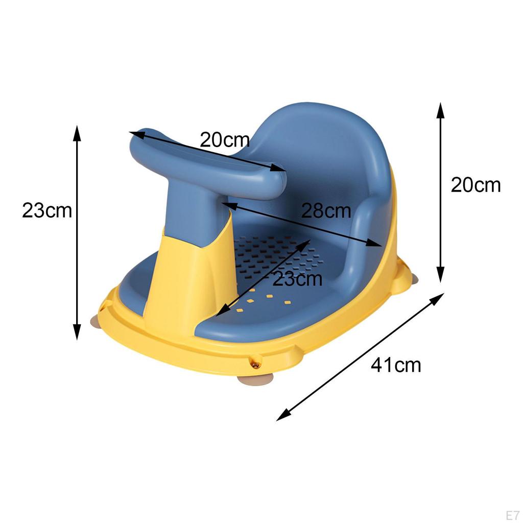 Cute Bath Seat Support Chair with Suction Cup for Newborn Bathroom Shower Toddler Kids