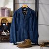 Corduroy Vintage French Work Business Size M [karaku] Indigo-Dyed Jacket, Blazer, Casual, Men's Outerwear, Spring, Autumn, Winter,