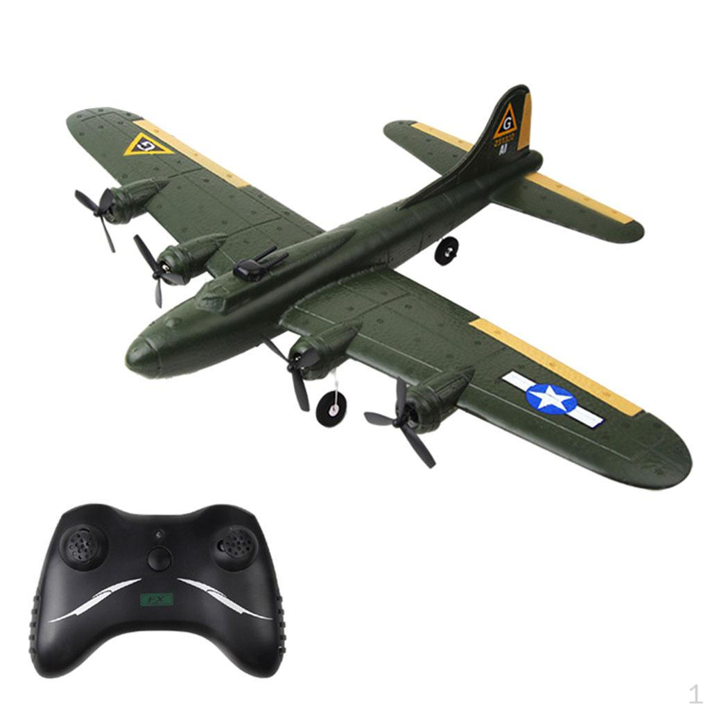 

, 2-канальний RC трюковий планер винищувач B17 Іграшка, готовий, легкий в управлінні, з 3,7 В армія зелений колір