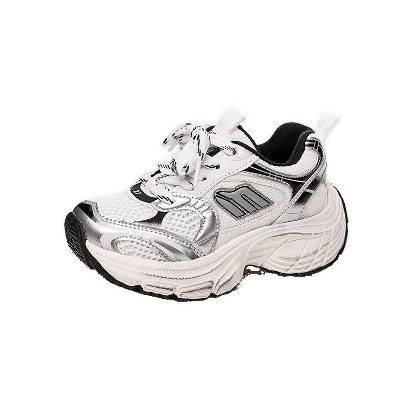 Children's Sports Shoes Boys and Girls Sports Shoes 2025 Spring and Autumn New Breathable Non-slip Fashion Versatile Dad Shoes