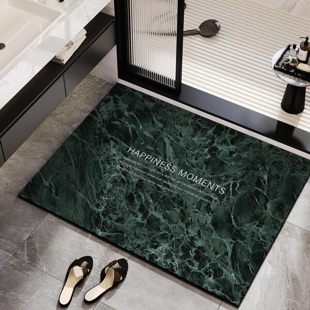 Luxury Diatomaceous Earth Bathroom Floor Mat: Absorbent, Quick-Drying, Dirt-Resistant, Non-Slip