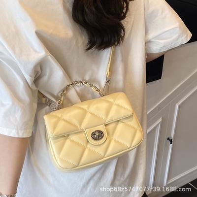 Mode Lingge Handtasche kleine Tasche Damen 2025 neu High-End und vielseitig kleine quadratische Tasche Nische One-Shoulder Crossbody-Tasche Trend