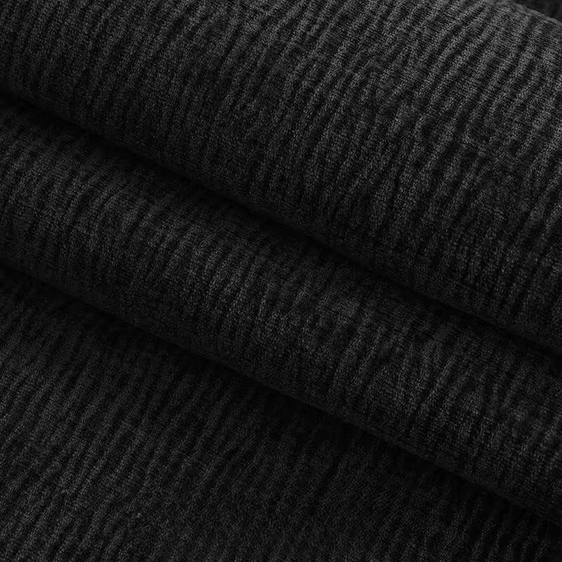 Thickened Plain Chenille Fabric Jacquard for Sewing Curtains Sofacovers Sewing Striped Pattern Textile Skin-friendly Textured