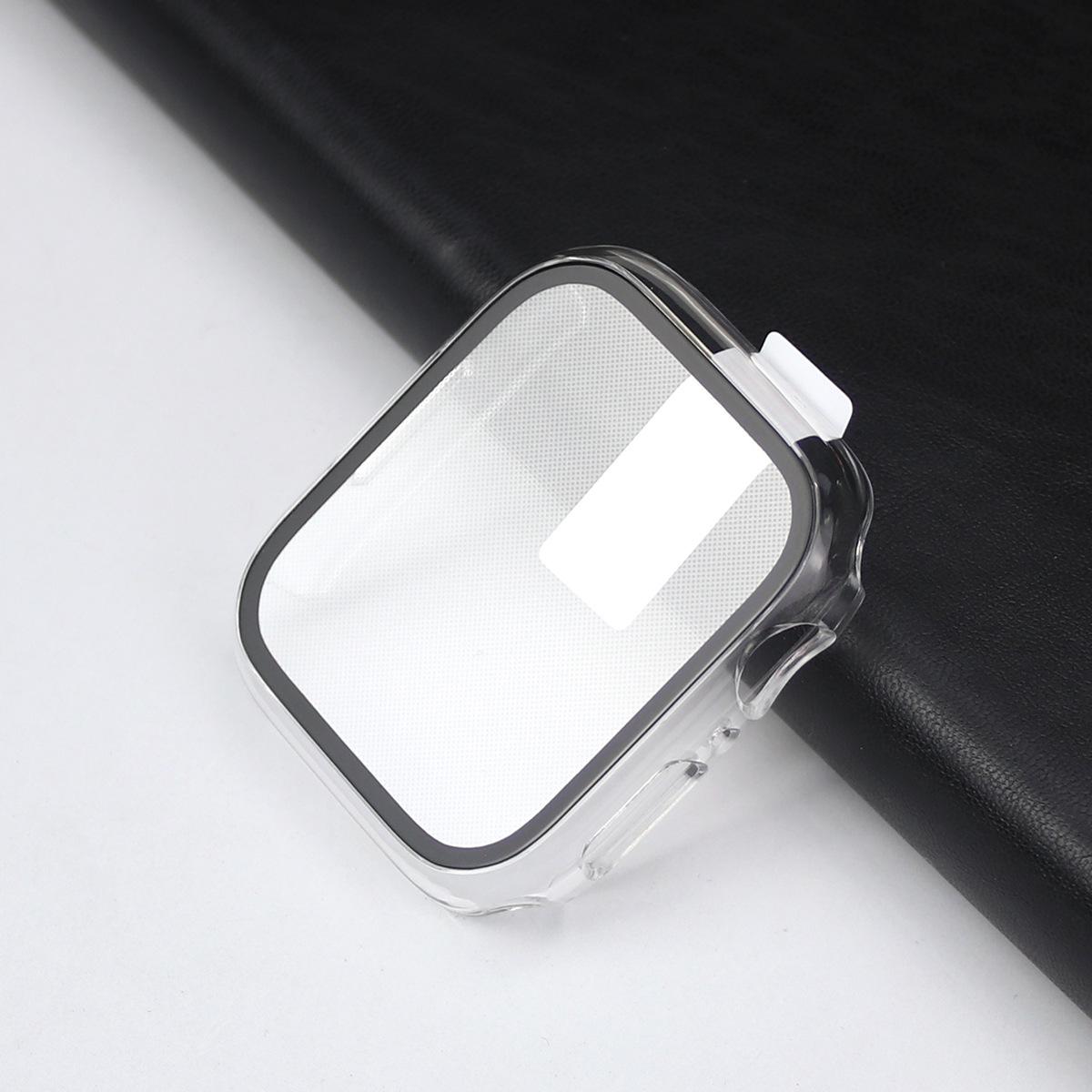 PC Integrated Apple Watch Protective Case with Tempered Glass for iWatch 49mm
