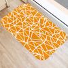 Fashion Orange Geometric Pattern Entrance Door Mat Bathroom Kitchen Anti-Slip Floor  Indoor Room Home Decor Non-Slip Rug