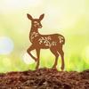 Sturdy Metal Deer Sculpture Garden Decoration