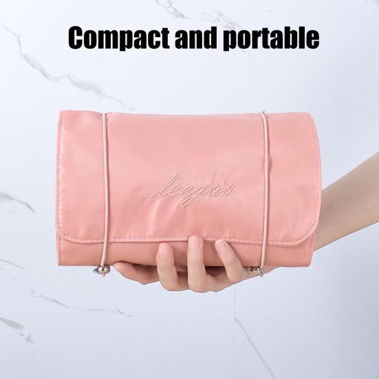 4-in-1 Makeup Bag for Women Detachable Mesh Cosmetic Storage Bag Folding Large-Capacity Portable Toiletry Organizer for Travel Business Trip