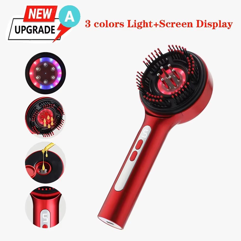 Xiaomi Electric Head Massage Comb 3-Mode Hair Scalp Massager Red Light Therapy Head Medicine Applicator Hair Scalp Massaging Brush IPX7