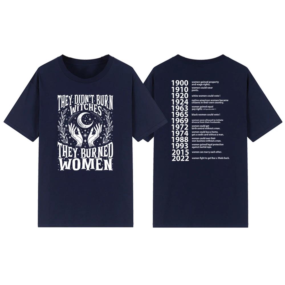 De Brände Inte Häxor De Brände Kvinnor T-shirts Feministisk Häxa T-shirt Kortärmad Dam Grafiska T-shirts Streetwear T-shirts