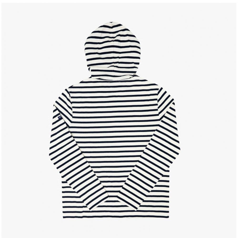 St. JameS 2288 Ecru Marine Colleville Stripe Women S Hoodie Zip Up
