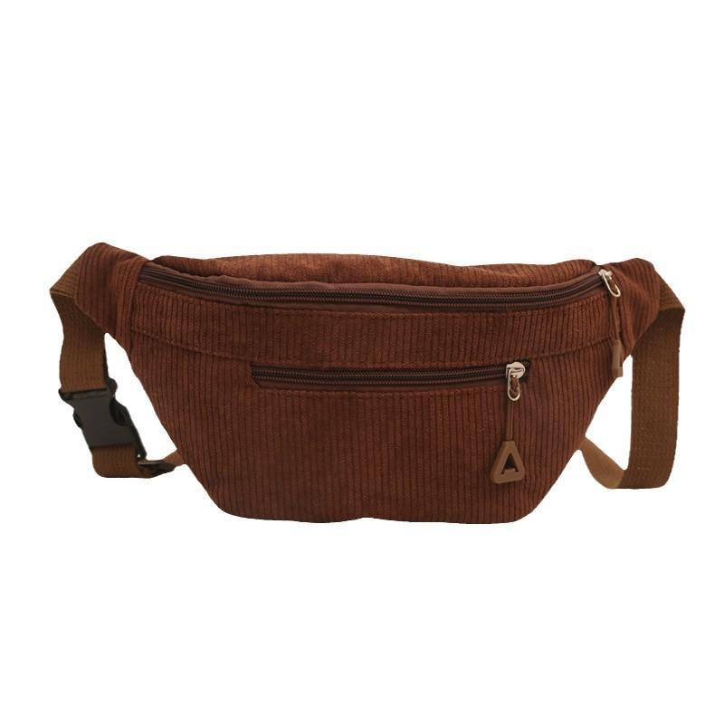 Lightweight Waist Bag New Style Velvet Casual Ladies Multi Purpose Crossbody Bag Versatile Fashion Simple Breast Bag Cycling Bag