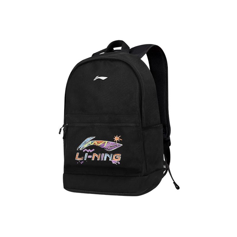 New LiNing Polyester Backpack Unisex Black ABSV313-10