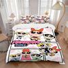 3pcs Blossom & Bubbles & Buttercup Printed Bedding Set, Soft and Comfortable Quilt Cover for Bedroom, Guest Room F001