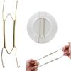 Wall Display Plates Dish Hangers Holder Spring Wall Plate Metal Hangers with Golden Coating Dish Holder with Hooks W Type