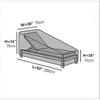 Lounger Dust Cover Polyester Awning Waterproof Dust Cover Suitable for Outdoor Furniture Balcony Garden