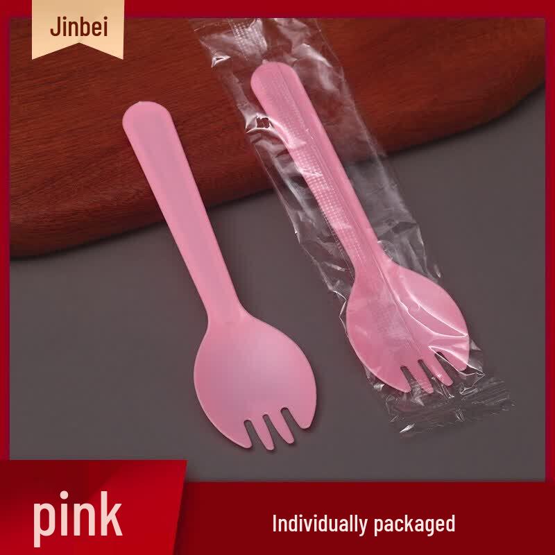 ZISIZ Disposable Plastic Cake & Dessert Cutlery