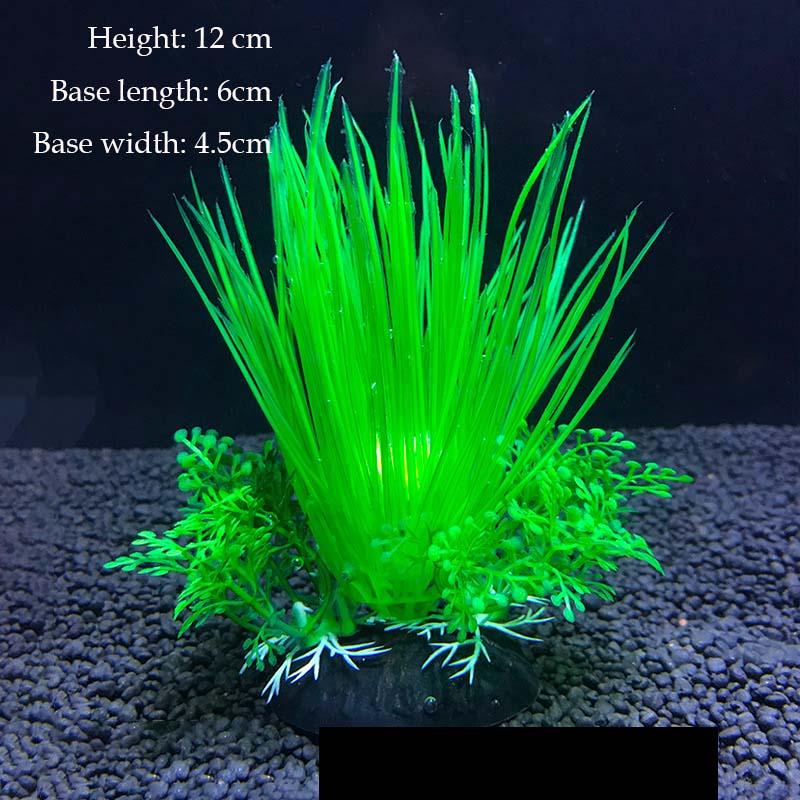 Plantas Artificiais Subaquáticas de Plástico Aquário Tanque de Peixes Aquático Arbusto Falso Grama Aquática Verde Decoração de Simulação de Visualização
