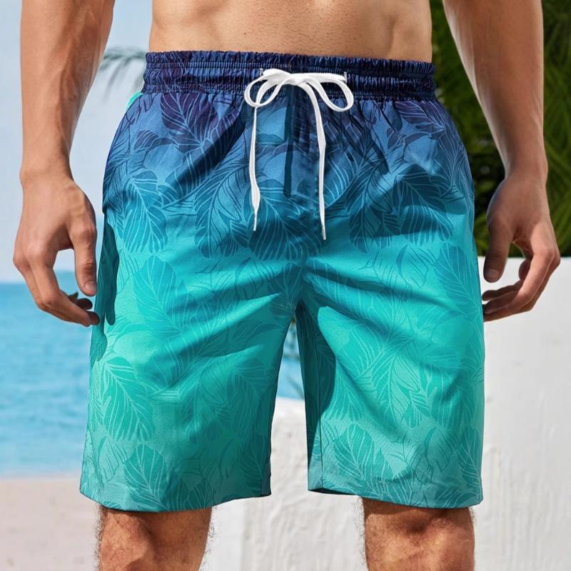 Fashion Design Mens Print Shorts Summer Men's Swim Trunks Elastic Waist 3D Print Graphics Gradient Breathable Short