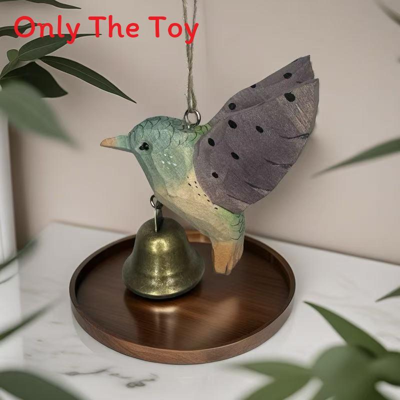 

Wooden Handcrafted European Style Hummingbird Desk Decor With Painted Finish For Gifts And Home Decor Style G