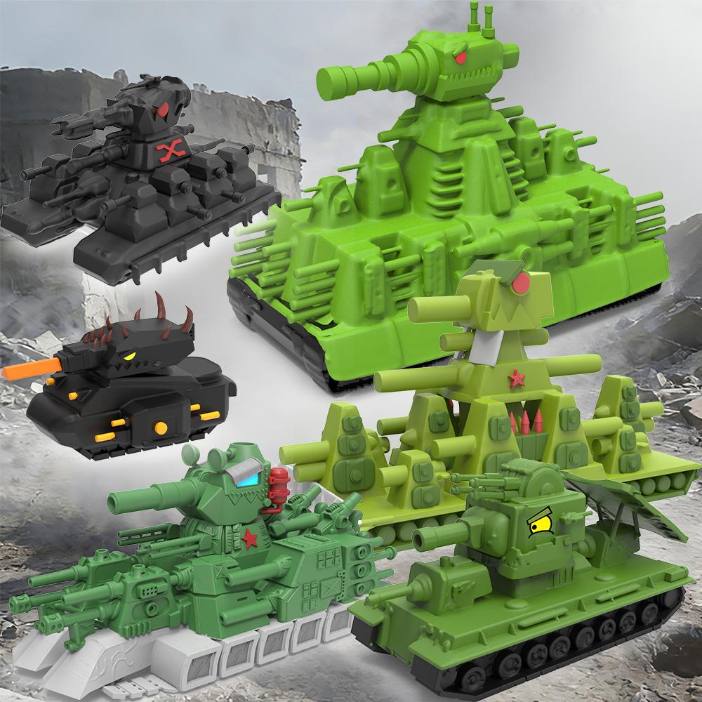 New Military Tank 3D Printed KV44 Carl Monster Tank Model Action Figures for Military Enthusiast Collectors of Model Figures