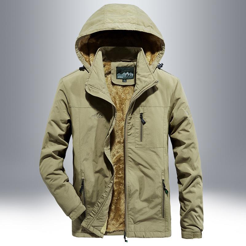 Veste épaisse en polaire pour homme Nouvelle collection Automne Hiver Jeune Lâche Grande Taille Veste Haut Casual Vêtements