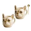 French Bulldog Mug Handmade Coffee Cup Novelty Tea Milk Mug Personalized Drinkware Gifts for Dog Lovers
