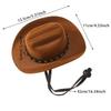 Dog & Cat Clothing Cowboy Style Star Pet Hat with Chin Strap