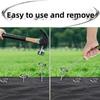 50Pcs Garden Tools G-Type Ground Stakes Heavy Duty Reusable Weed Barrier Fabric Stakes Portable Fixing Ground Pegs Outdoor