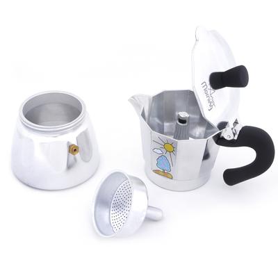 Any Morning Stainless Steel Espresso Coffee Stovetop Maker Pot 3 Cups, 4 Oz