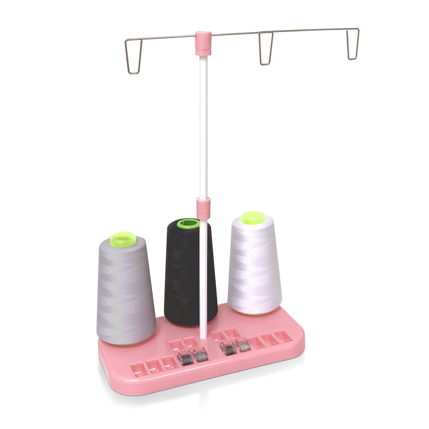 

Sewing machine thread stand hold 3 pink thick Household sewing machine thread stand to change Thread stand [zero-one2018] (can threads) [Easy thread] рожевий
