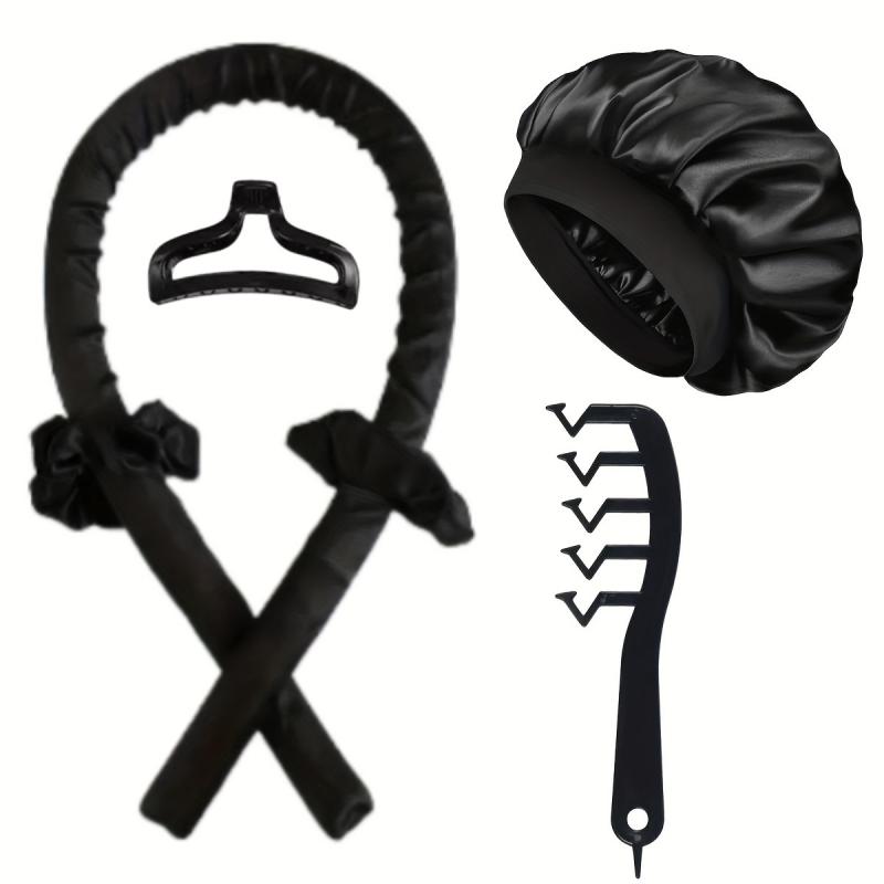 

Набор из 6 шт. бигуди для завивки волос без нагрева, ролики из пены ЭВА для ночных локонов, набор для укладки во сне без использования тепла A чёрный