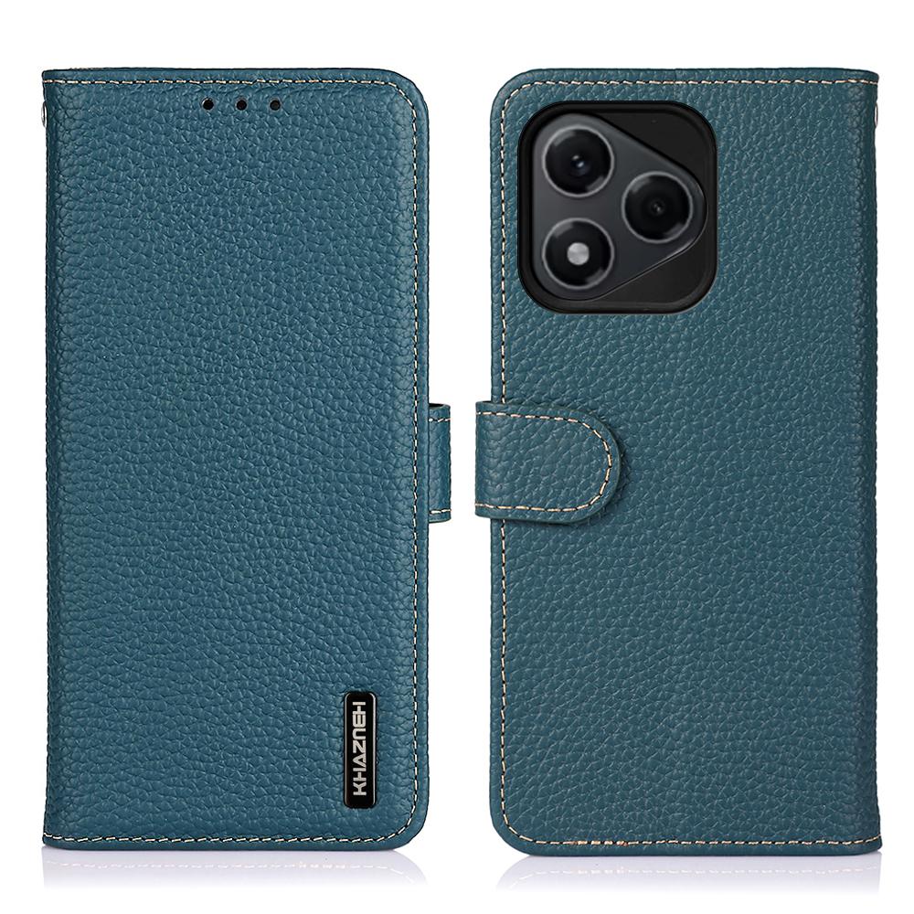 

KHAZNEH Чехол для Honor 400 Lite 5G из натуральной коровьей кожи, откидная крышка Green