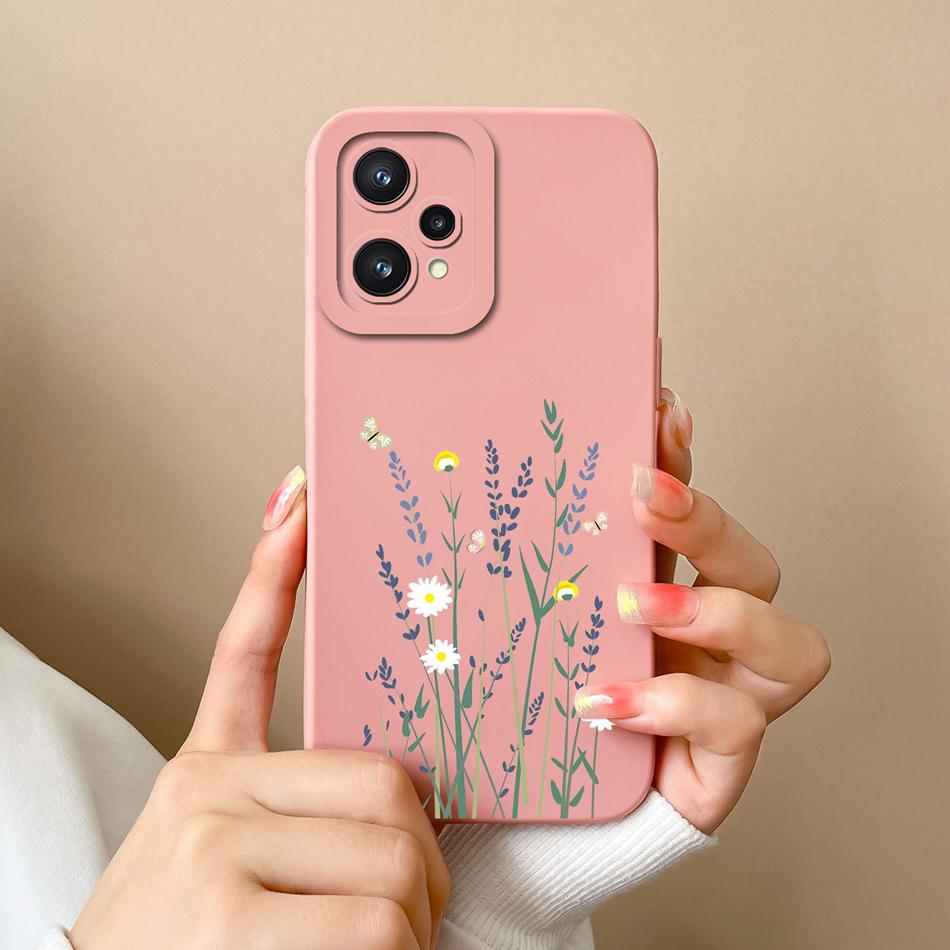 Einfache Hülle für Realme 9 Pro Plus Weiches Flüssigsilikon Vollständige Abdeckung Anti-Drop-Schale für Realme9-Serie Hochwertige Handyhülle