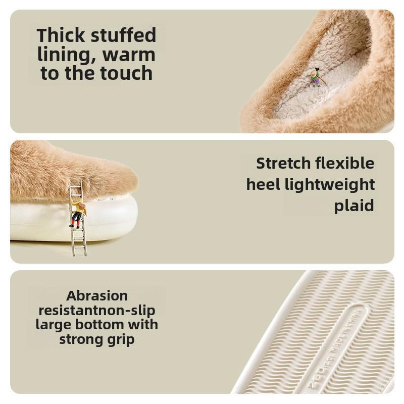 Papuci din bumbac anti-alunecare din pluș Capibara pentru toamnă și iarnă