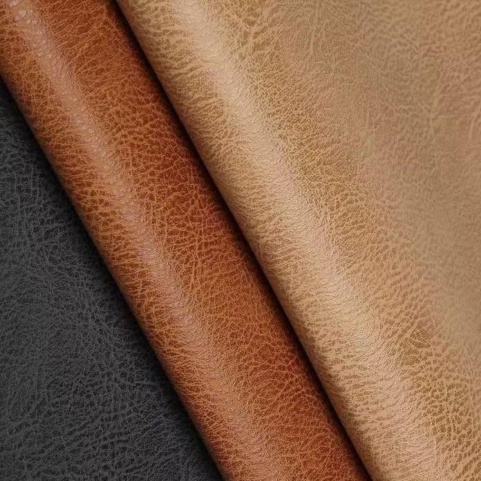 Double-Sided 1.8mm Crazy Horse Pattern Semi-PU Leather for Shoes, Furniture, Bags, Gift Boxes, Placemats, and Sports Equipment.