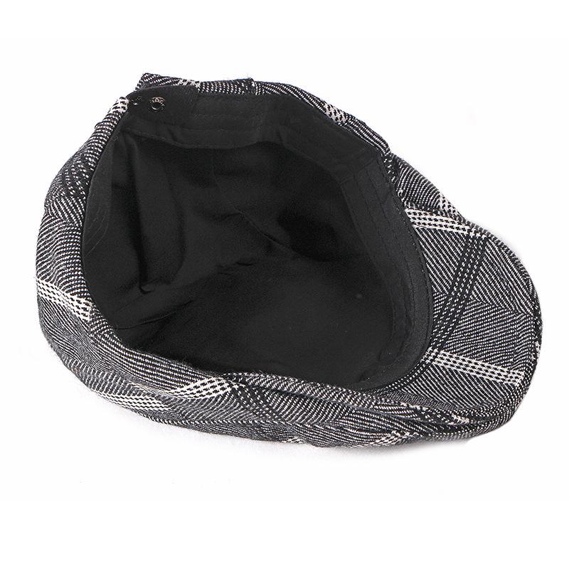 Spring Autumn Winter Newsboy Caps for Men Plaid Beret Cap British Retro Flat Cap Gatsby Painters Hat Driver Ivy Hat Hombre Boina