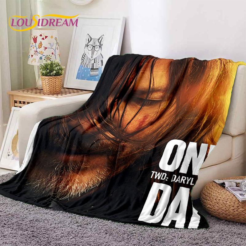 The Walking Dead Lincoln TWD Soft Blankets,Keep Warm Throw Blanket Comfortable Blanket for Picnic Beds Sofa Home Bedroom Gift
