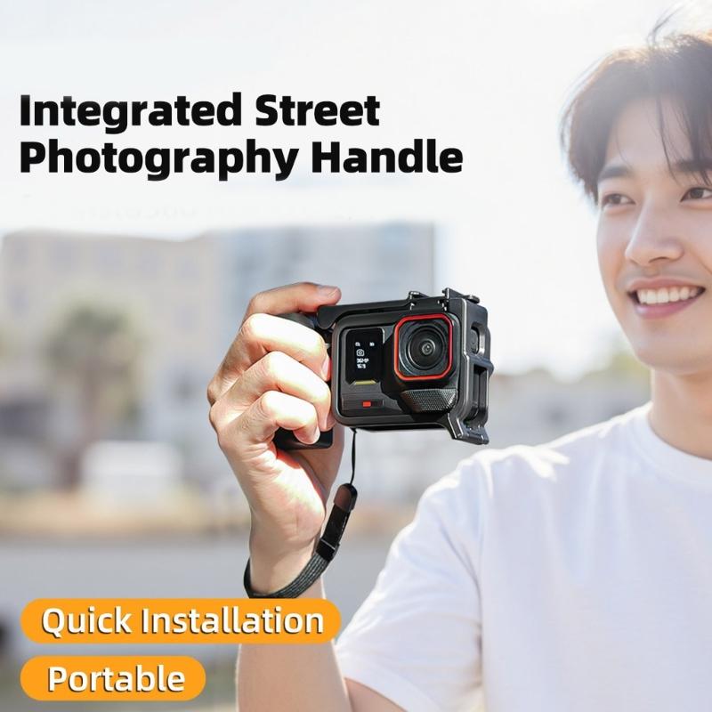 Portable Camera Stabilizer Handle Featuring Detachable Design And AntiDrop Wrist Strap Compatible for Pro2/1 Cameras
