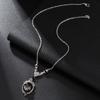 Unisex Bat Beads Faux Gemstone Pendant Necklace Finger Ring Earrings Jewelry