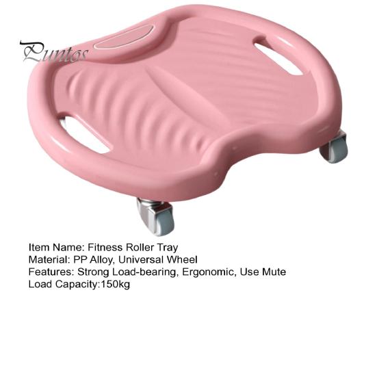 Abdominal Crunching Wheel Use Mute Strong Load-bearing Ergonomic Rotatable Gear Roller Tray Fitness Sliding for Home Workout